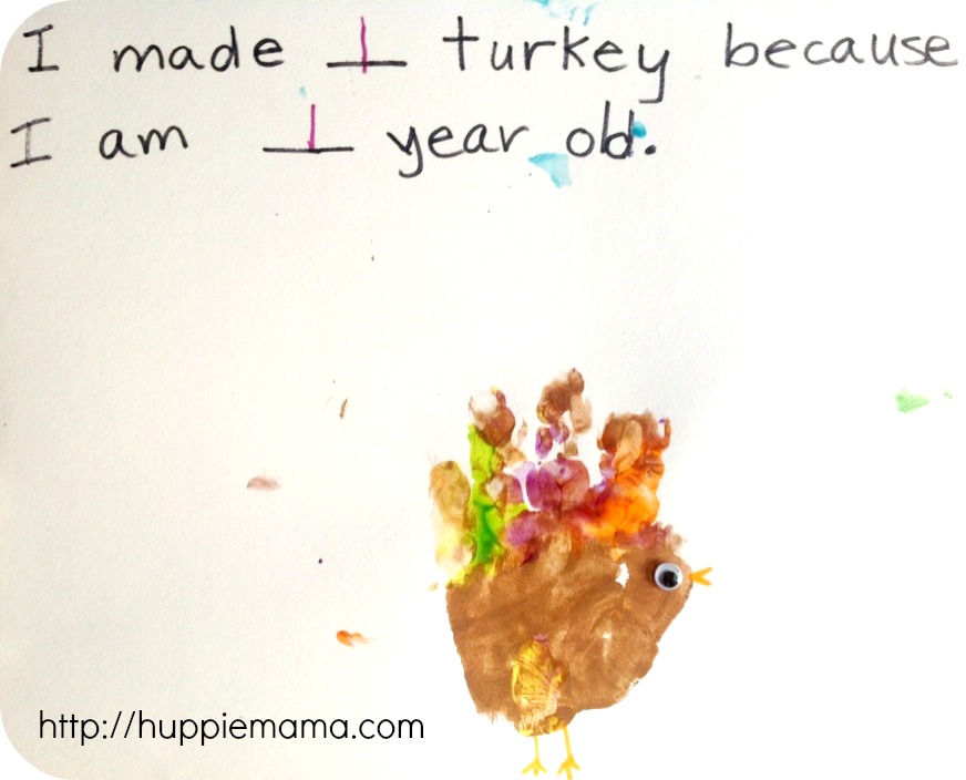 Handprint Turkey Age 1
