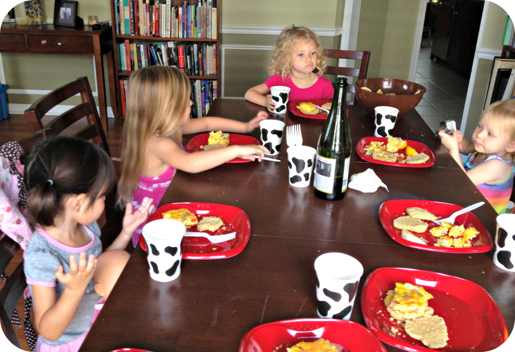 eating together