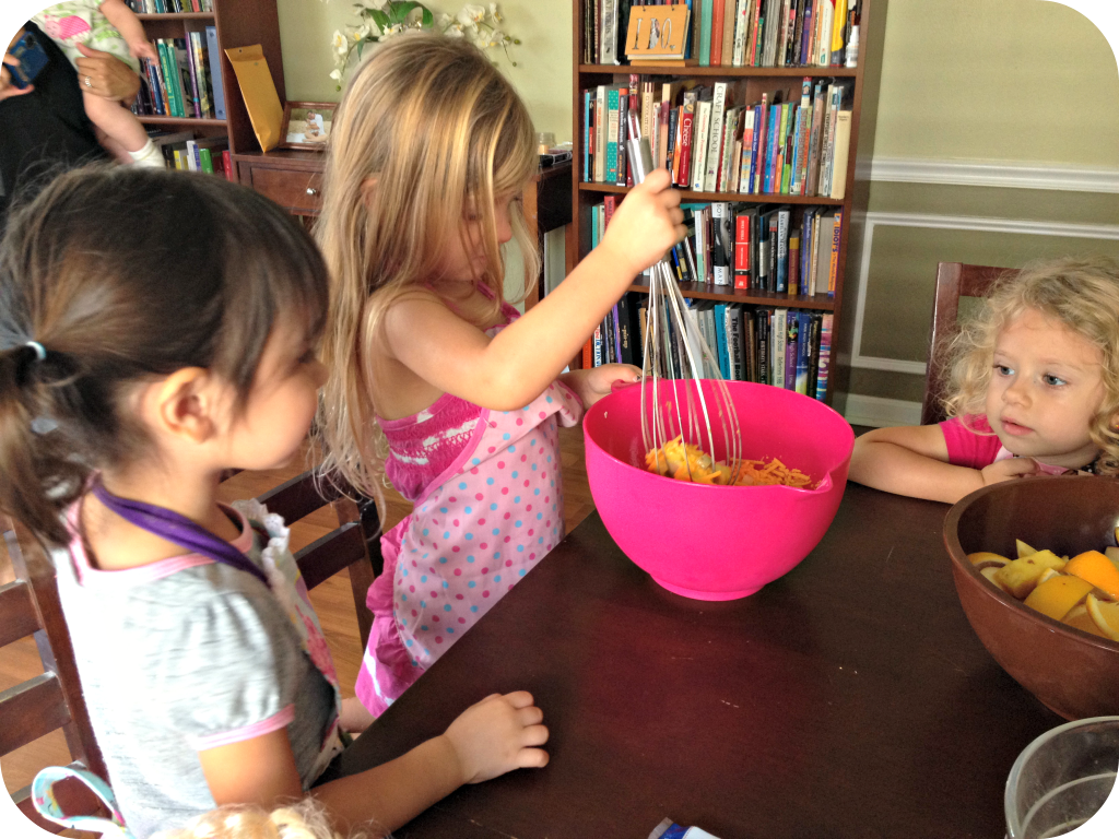 whisking eggs