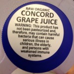 unpasteurized grape juice