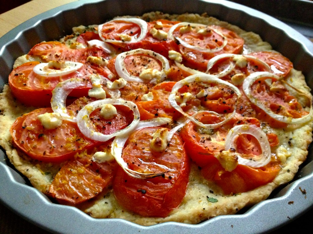 heirloom tomato tart