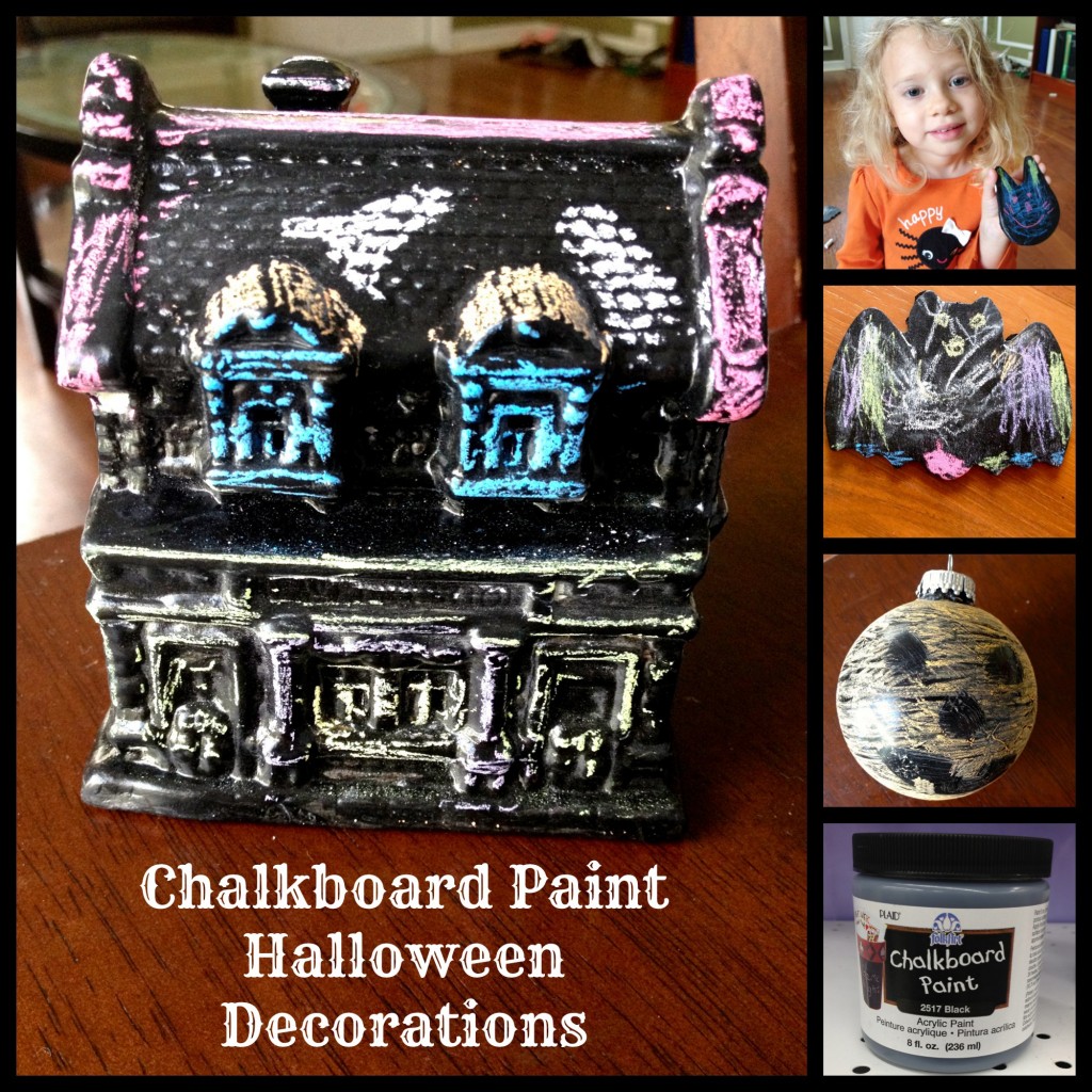Chalkboard Paint Halloween Decorations