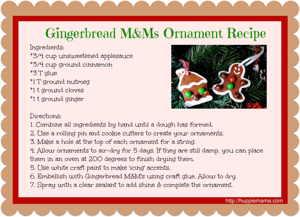 Gingerbread Ornament Recipe
