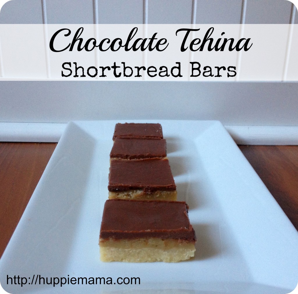 Chocolate Tehina Shortbread Bars 1