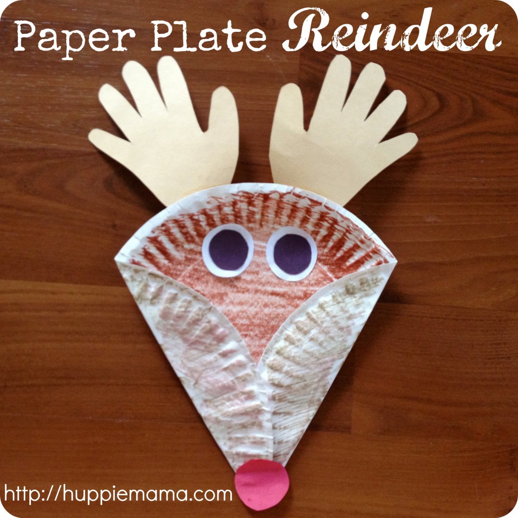Paper Plate Reindeer step 4