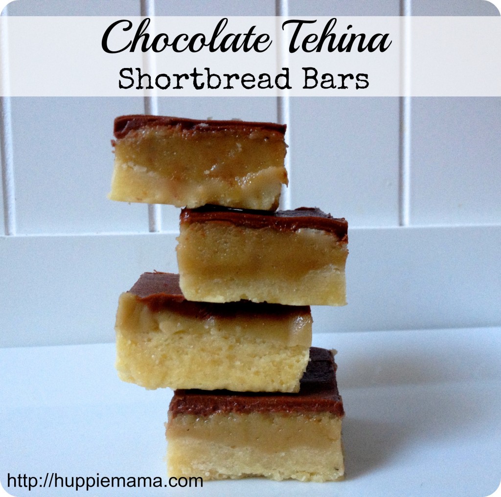 chocolate tehina shortbread bars 2