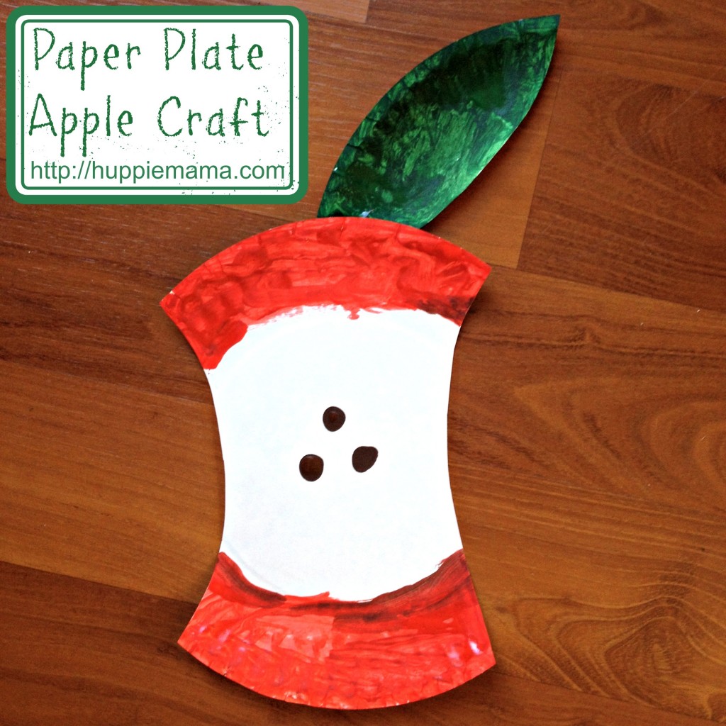 Apple Paper Plate Craft