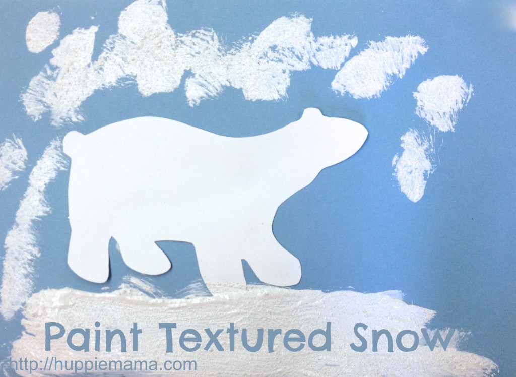 paint textured snow