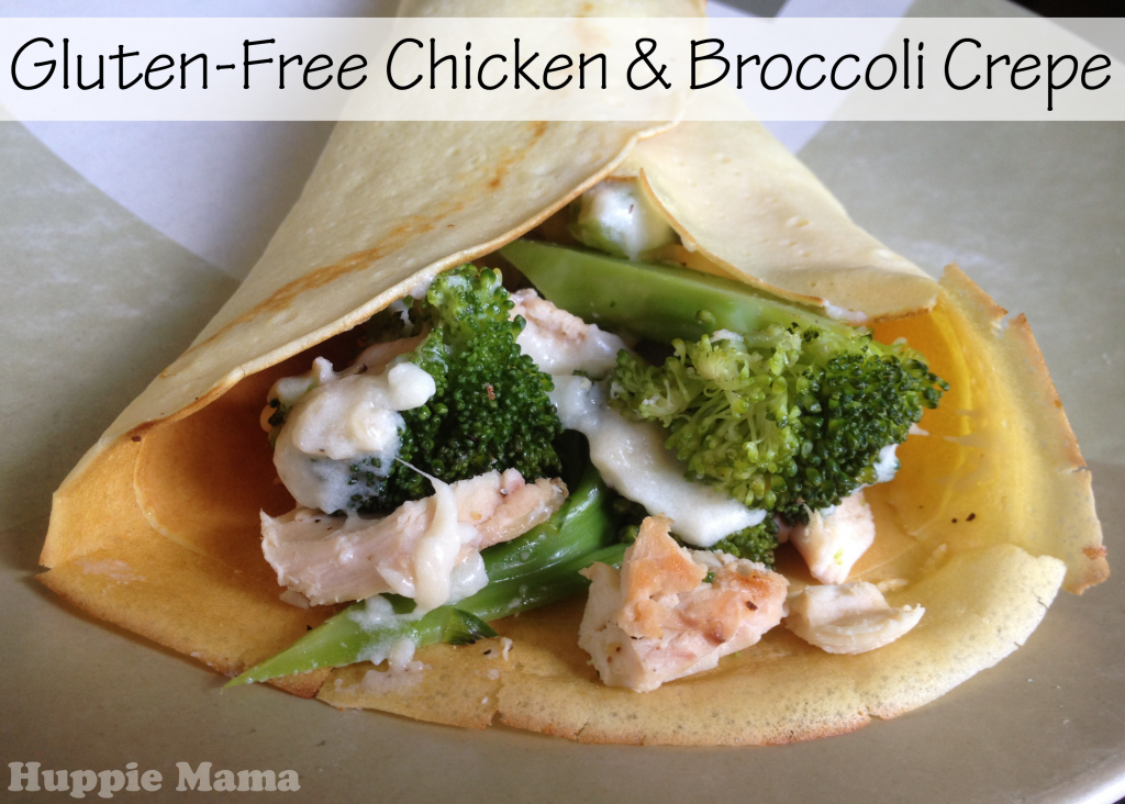 Gluten-Free Chicken Broccoli Crepe #LivingNowFoods