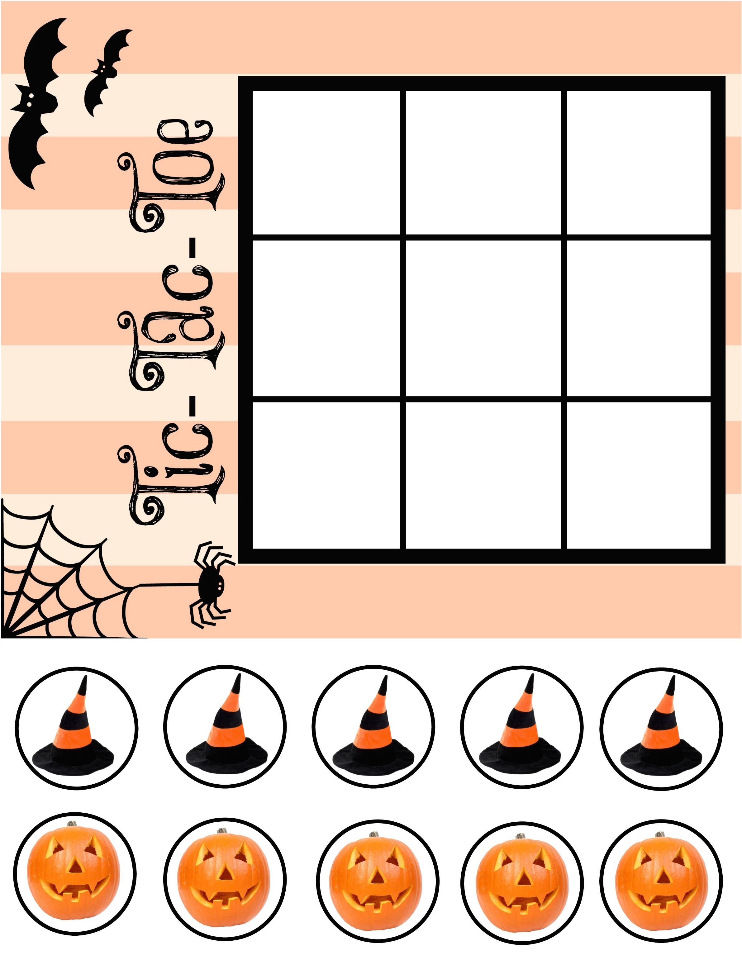 Tic-Tac-Toe Competition Printable, best out of 5