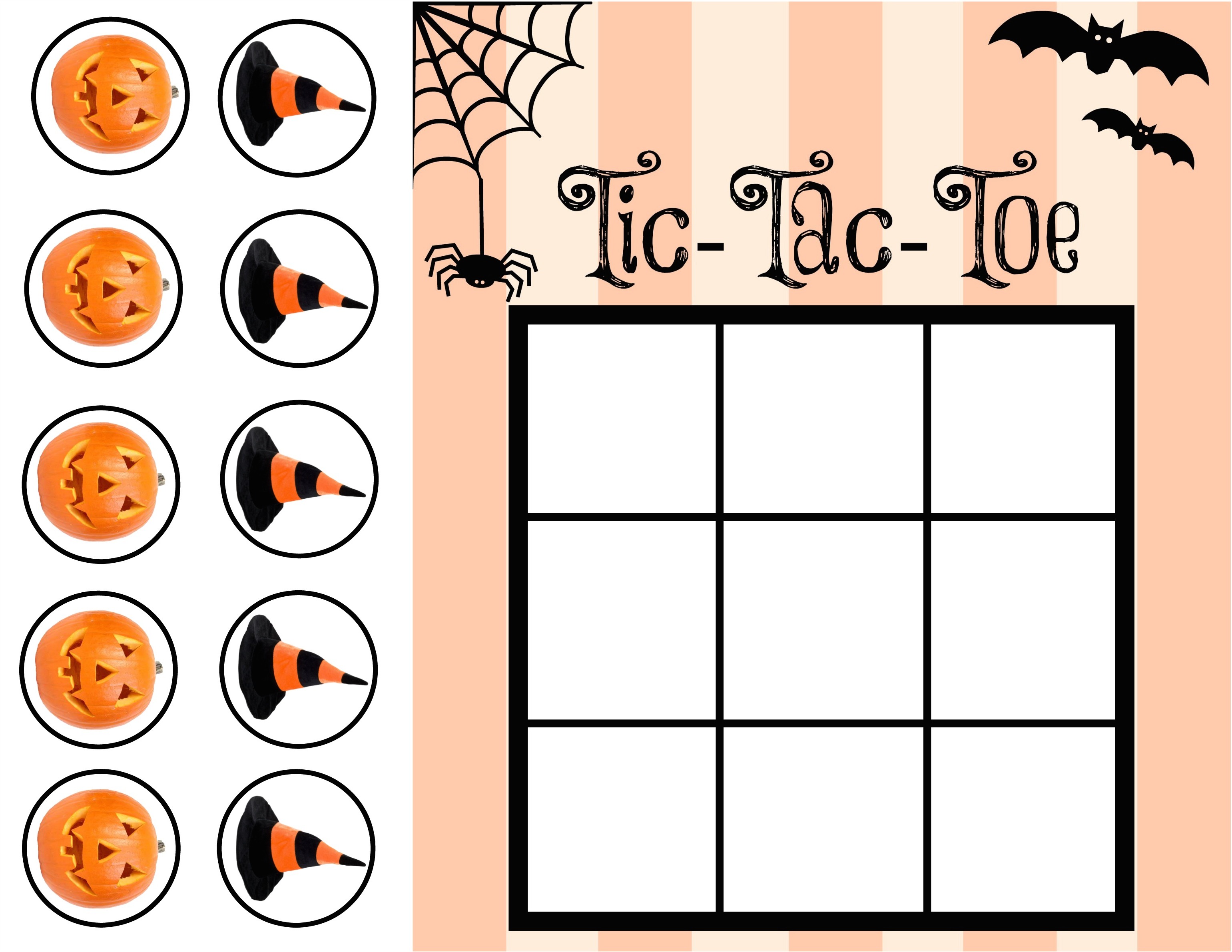 Halloween Tic Tac Toe {PRINTABLE} Our Potluck Family