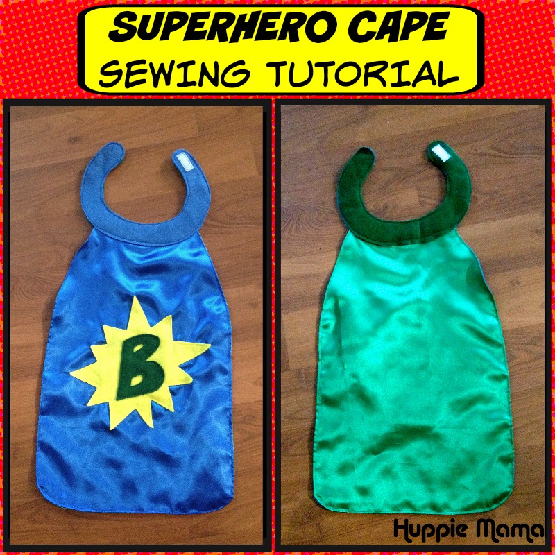 Superhero Cape Sewing Tutorial