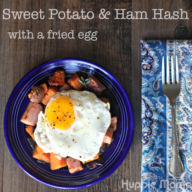 Sweet potato & ham hash