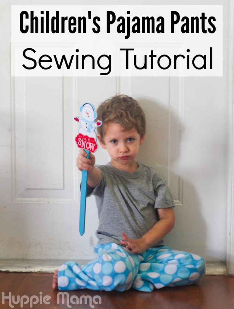 Children's Pajama Pants Sewing Tutorial