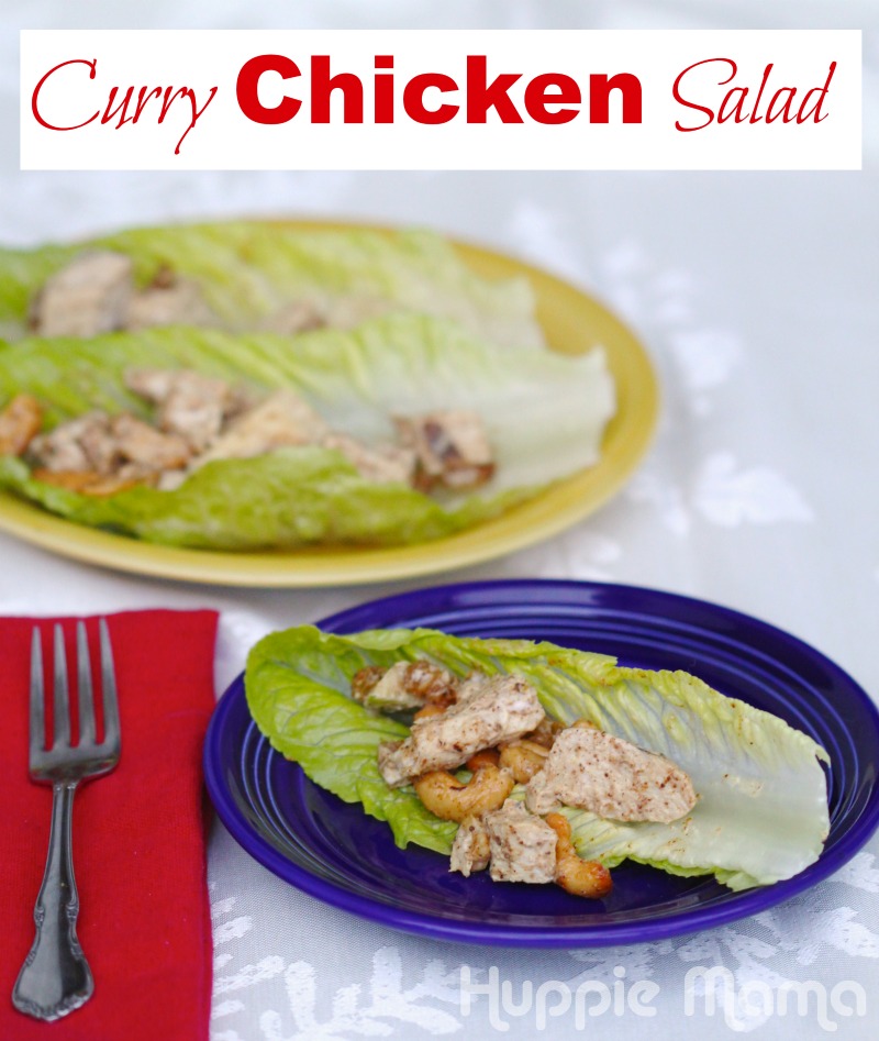 Curry Chicken Salad in lettuce