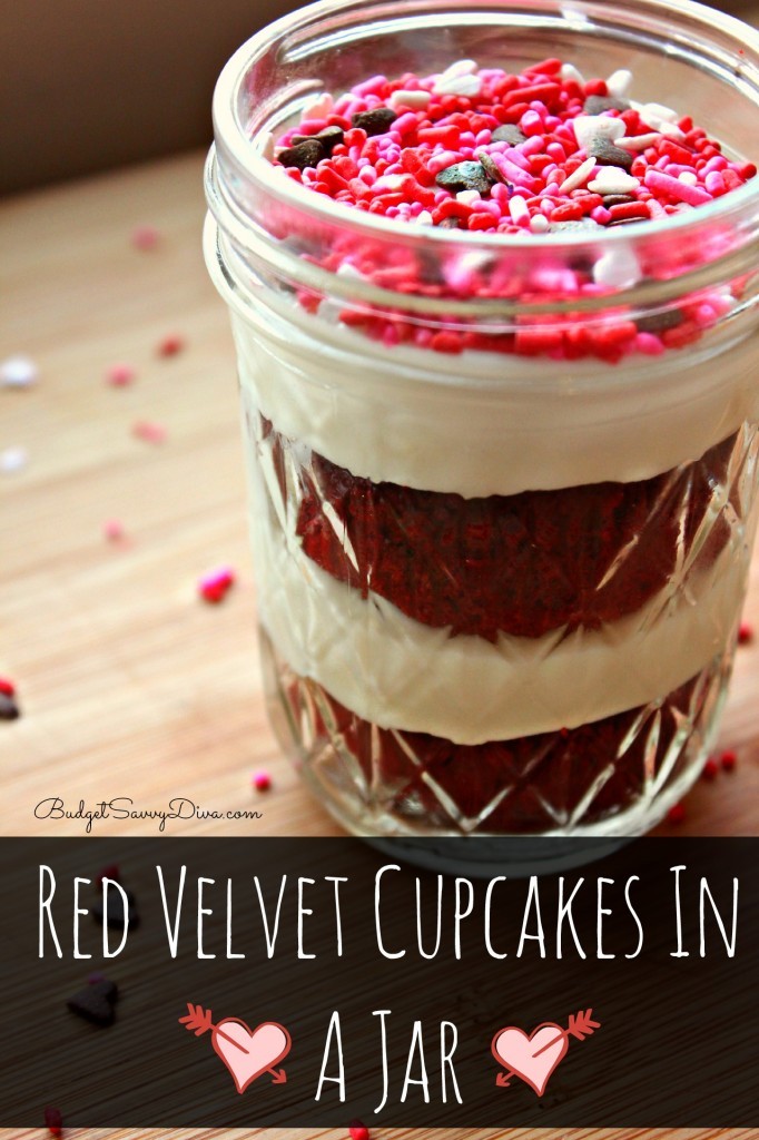 Red Velvet Cupcakes in a Jar