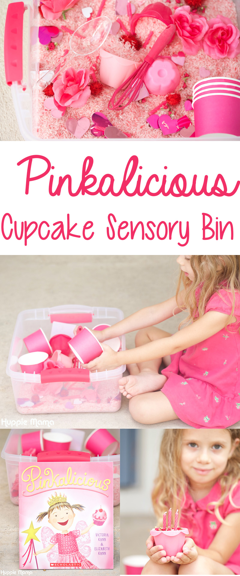 Pinkalicious Cupcake Sensory Bin