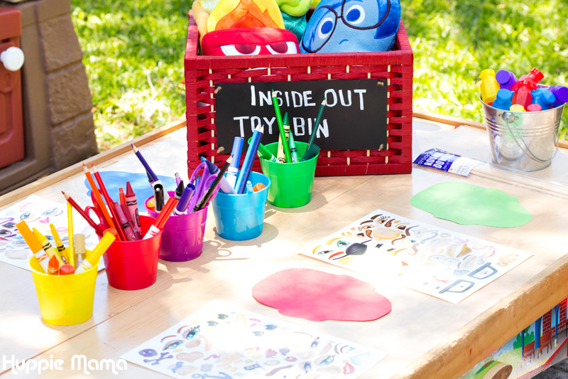 colorful craft table