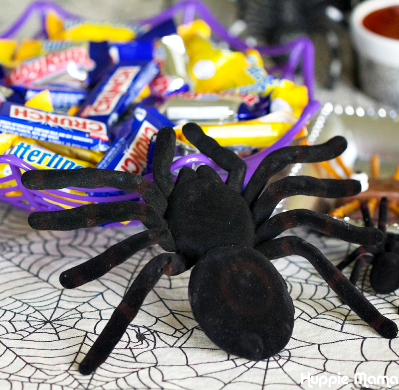 spider in candy