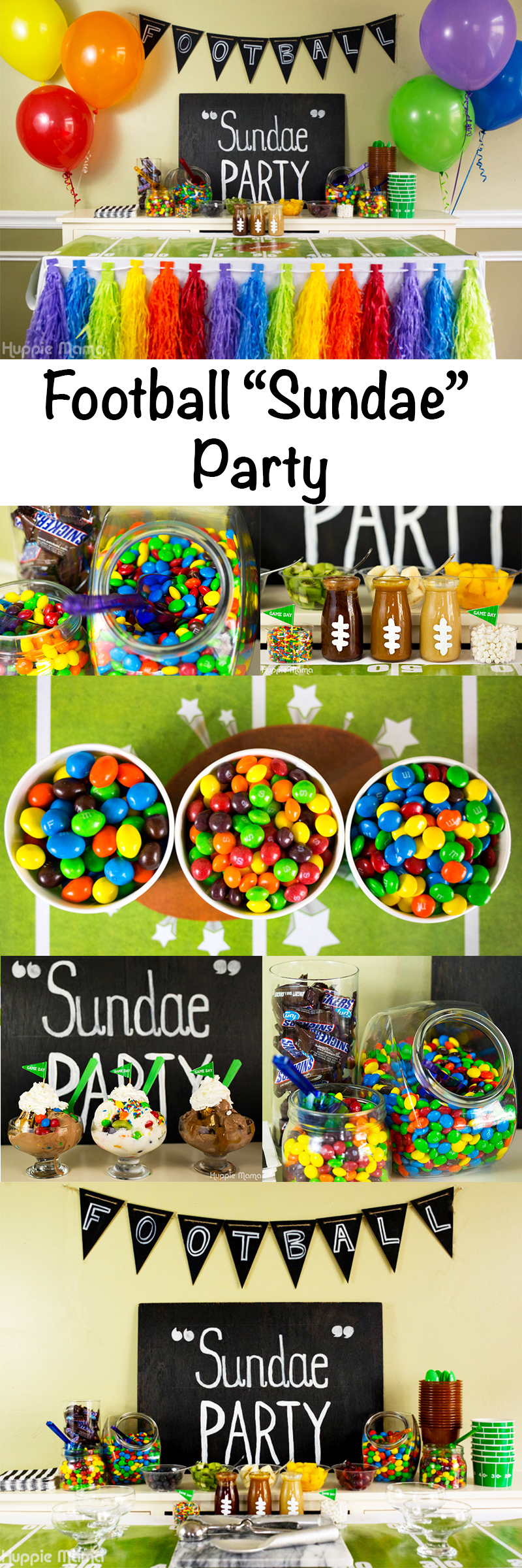Football sundae party idea
