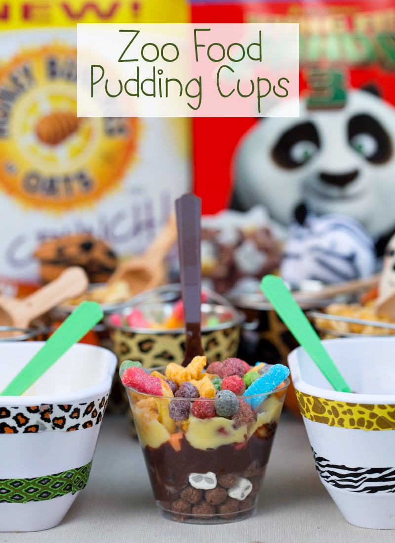 Zoo Food Pudding Cups