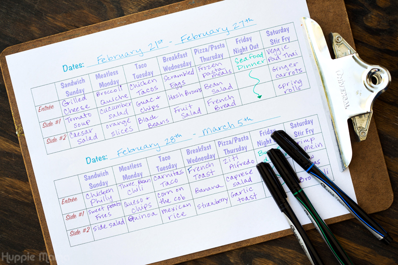complete meal planner