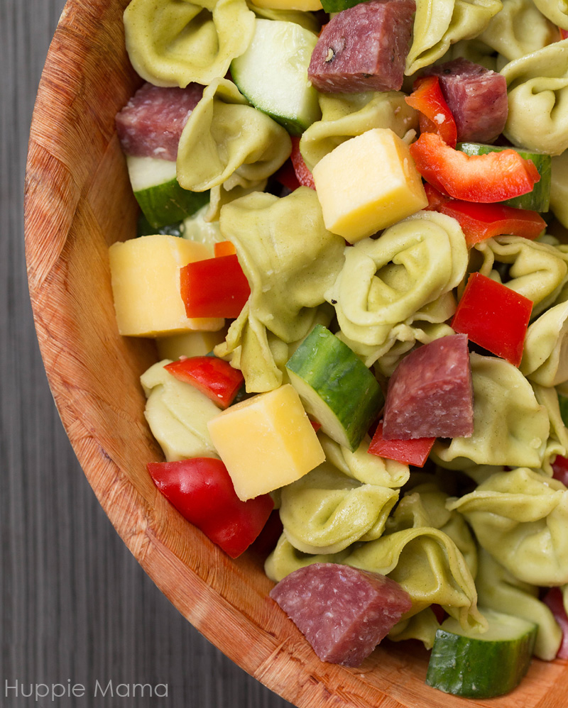 Tortellini salad ingredients
