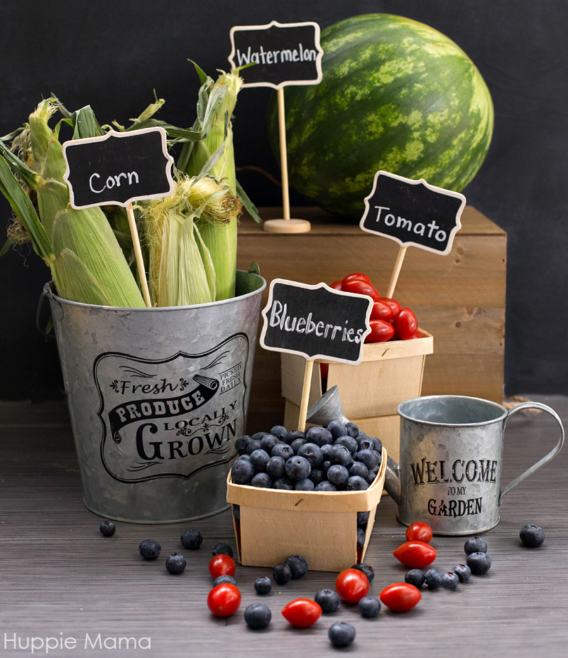 labeled produce