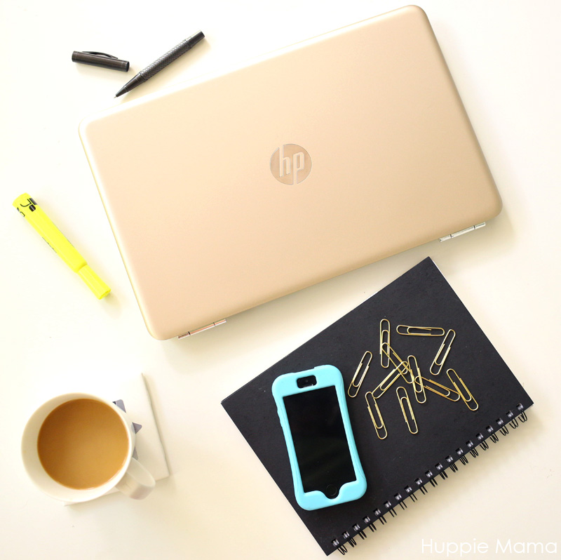 Styled HP laptop