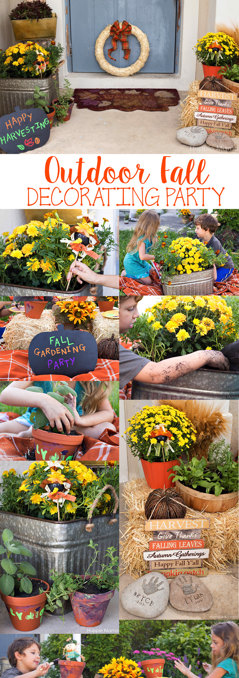 Outdoor Fall Decorating Party ideas